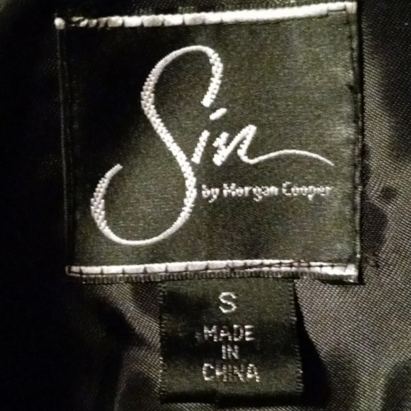 Vintage Sin Jacket faux fur collar  Small - Picture 6 of 13